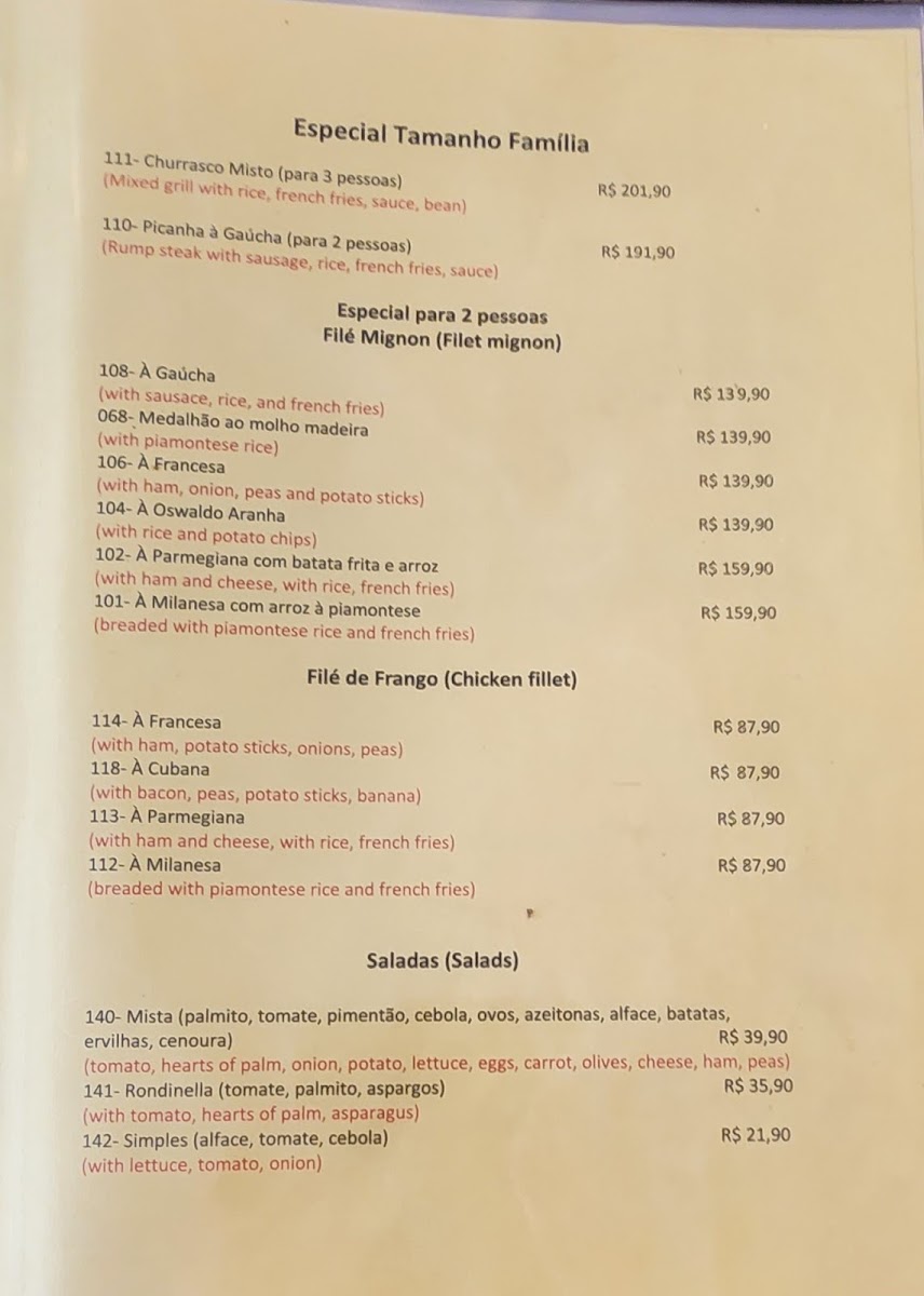 Rondinella Menu - Image 3